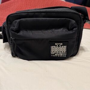Tory Burch Black Crossbody Nylon Bag